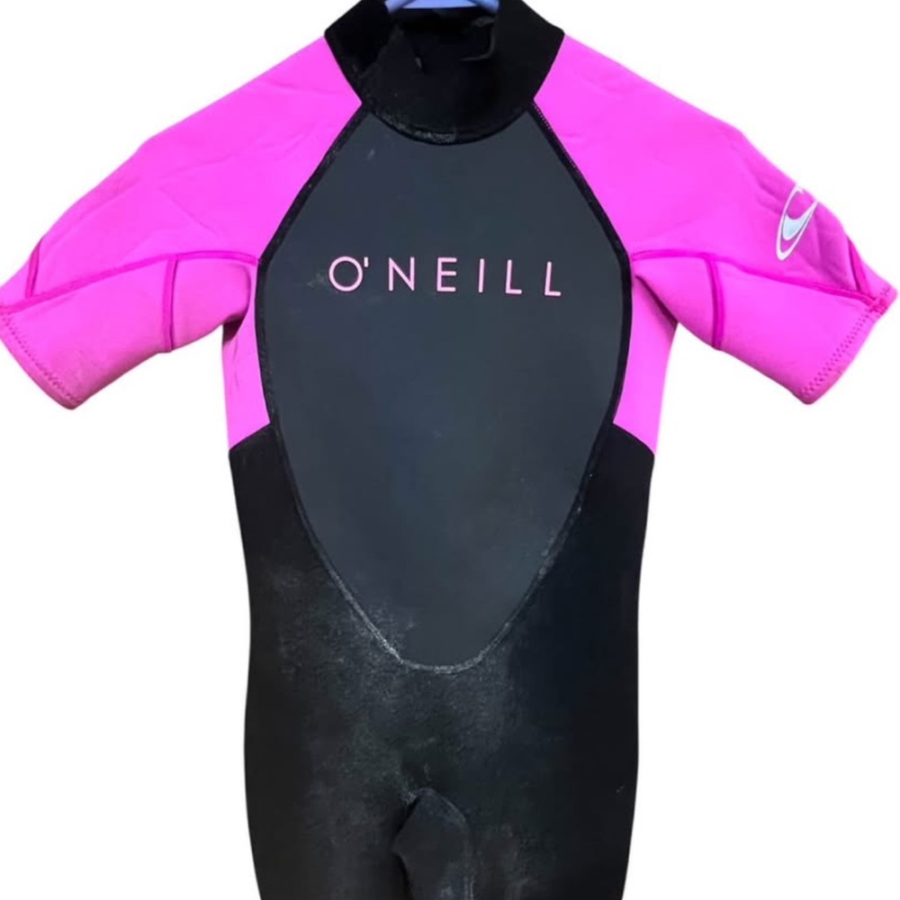 O'Neill Kids Black and Pink Wetsuit